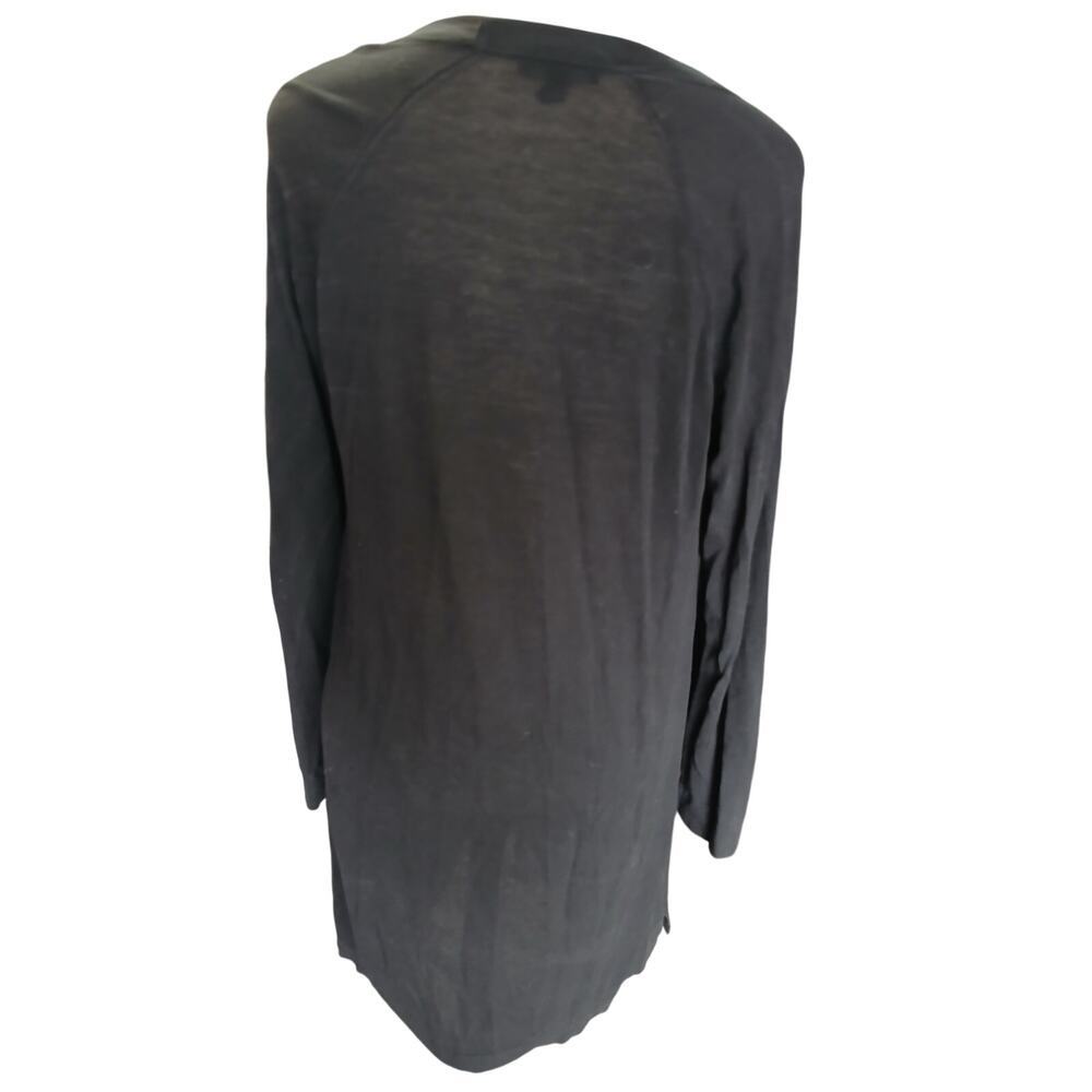 Eileen Fisher tencel blend longline open cardigan semi sheer medium - Picture 5 of 7